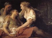 Pompeo Batoni Cleopatra and Mark Antony dying France oil painting artist